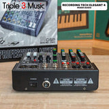 Recording Tech Elegant 4 Elegant4 Mixer audio usb Live Streaming