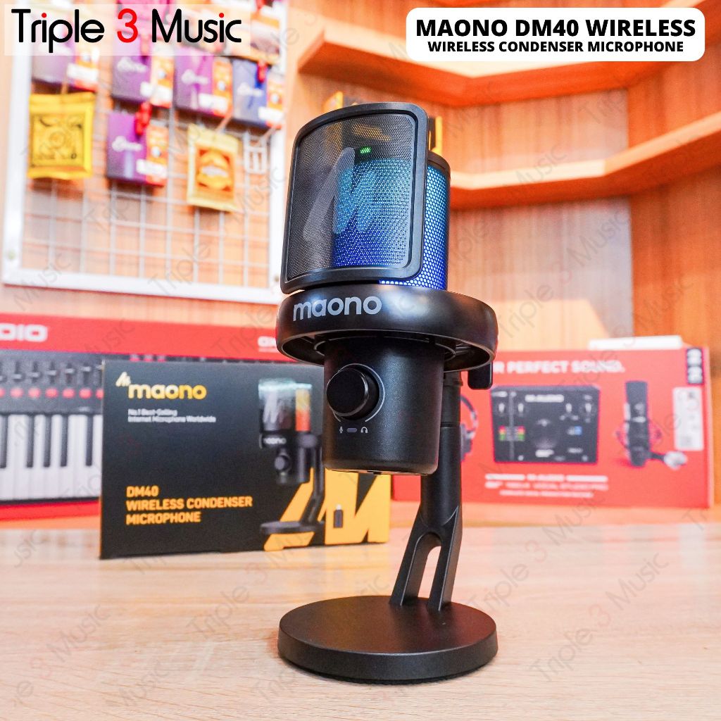 MAONO DM40 DM 40 PRO Microphone Condenser USB WIRELESS