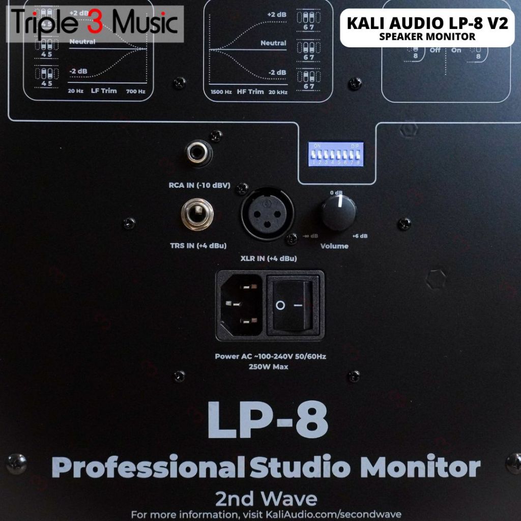 KALI AUDIO LP8 BLACK Speaker Flat Monitor GARANSI RESMI ORGINAL