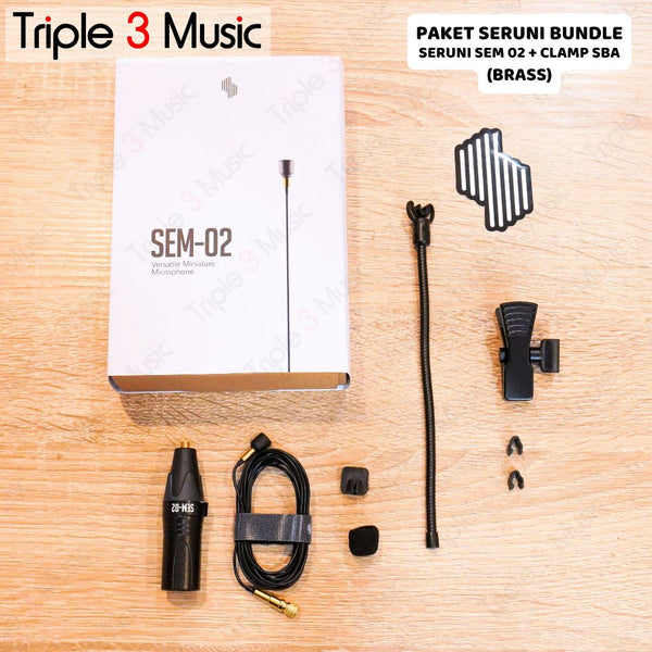 Mic saxophone wireless Seruni SEM 02 Bundle Saxophone clamp SBA01