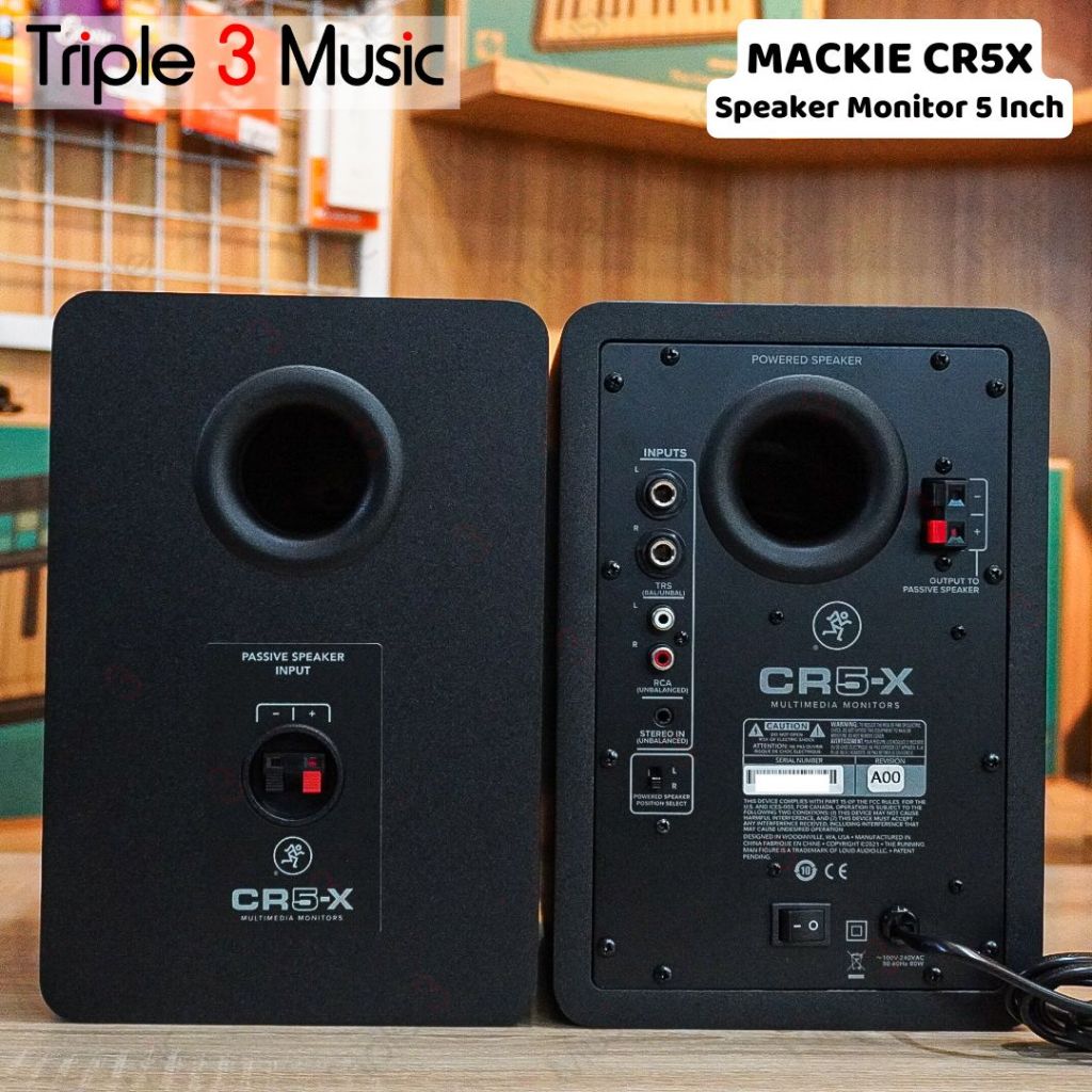 MACKIE CR5X CR5-X PAIR 5 inch 5" Speaker Recording Monitor flat