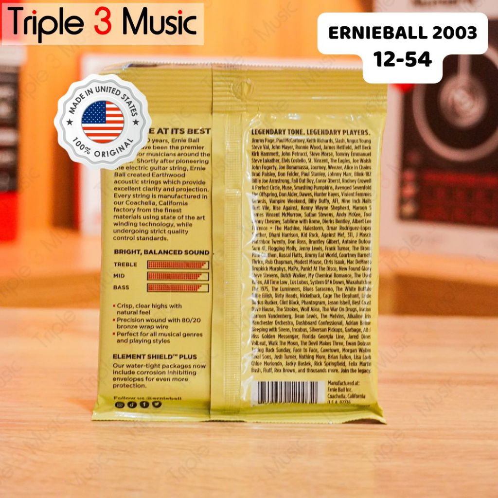 Ernieball Ernie Ball 2003 ORIGINAL 12-54 Senar Gitar Akustik