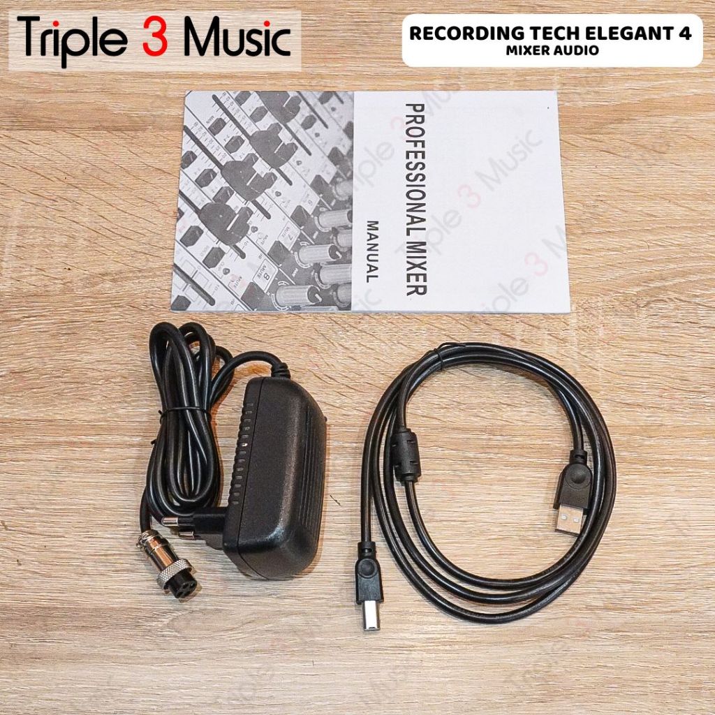 Recording Tech Elegant 4 Elegant4 Mixer audio usb Live Streaming
