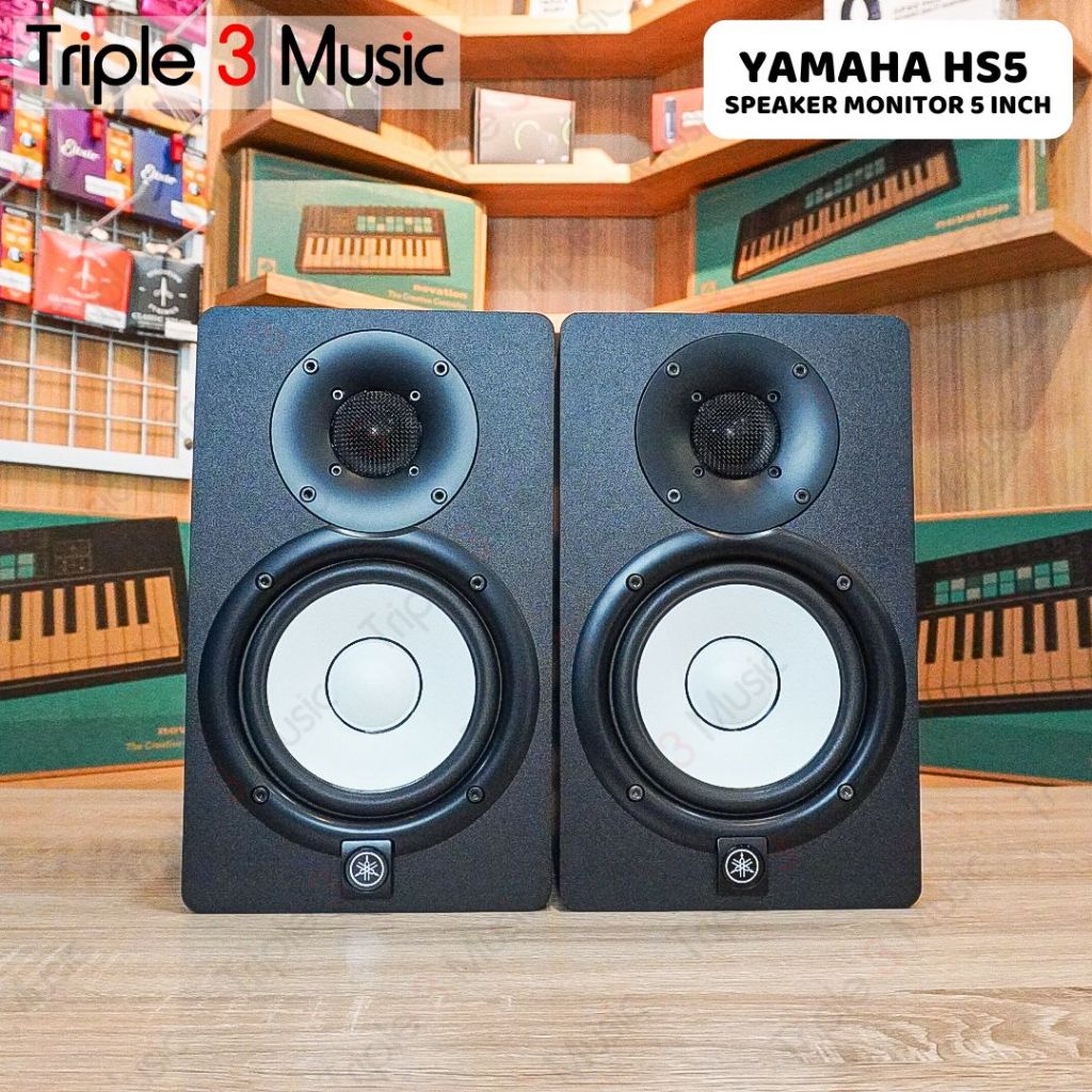 YAMAHA HS5 HS 5 Studio Monitor Speaker Flat Triple3music Bandung