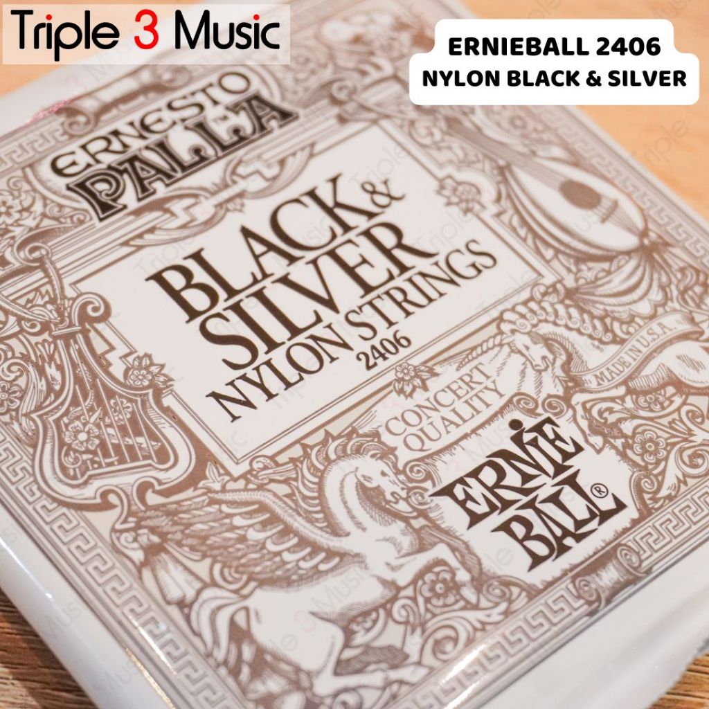 Ernie Ball ernieball 2406 ORIGINAL Senar gitar akustik nylon black sv