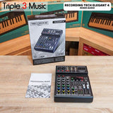 Recording Tech Elegant 4 Elegant4 Mixer audio usb Live Streaming