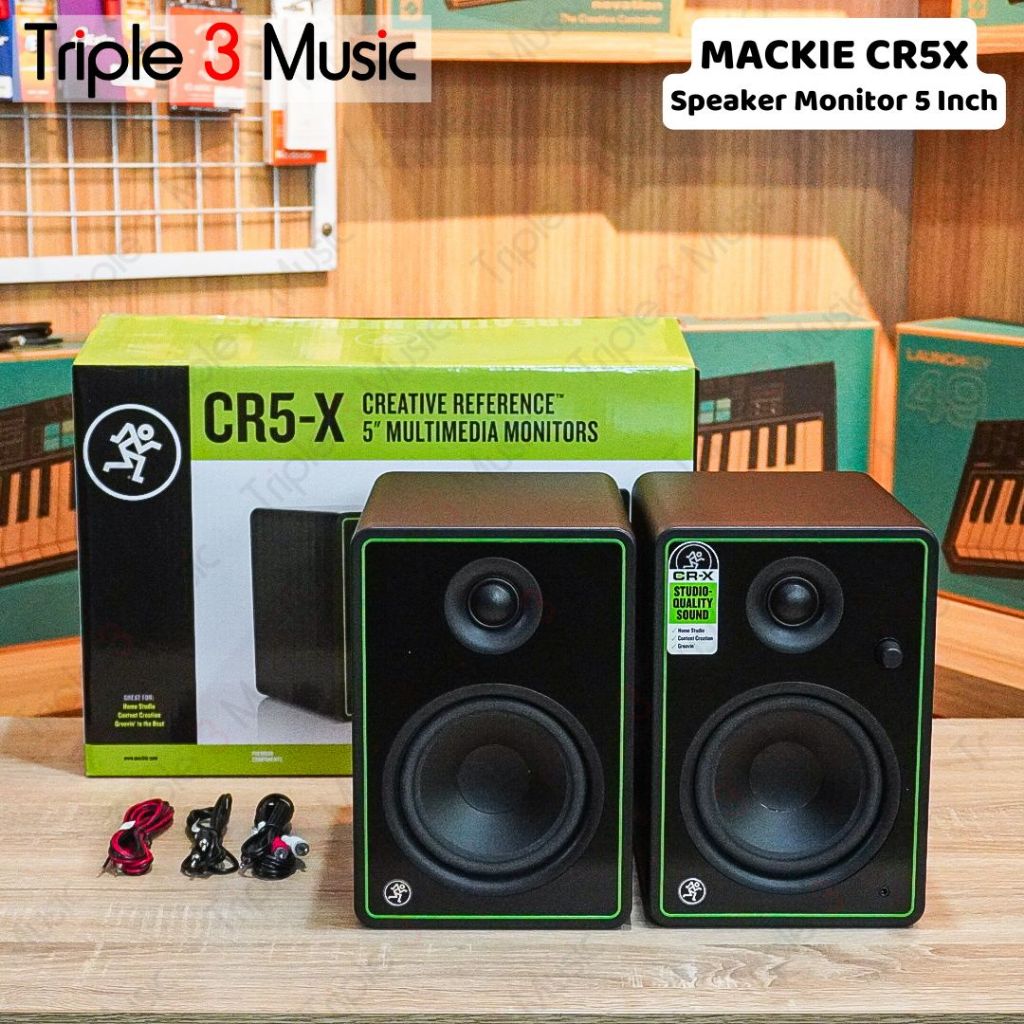 MACKIE CR5X CR5-X PAIR 5 inch 5" Speaker Recording Monitor flat
