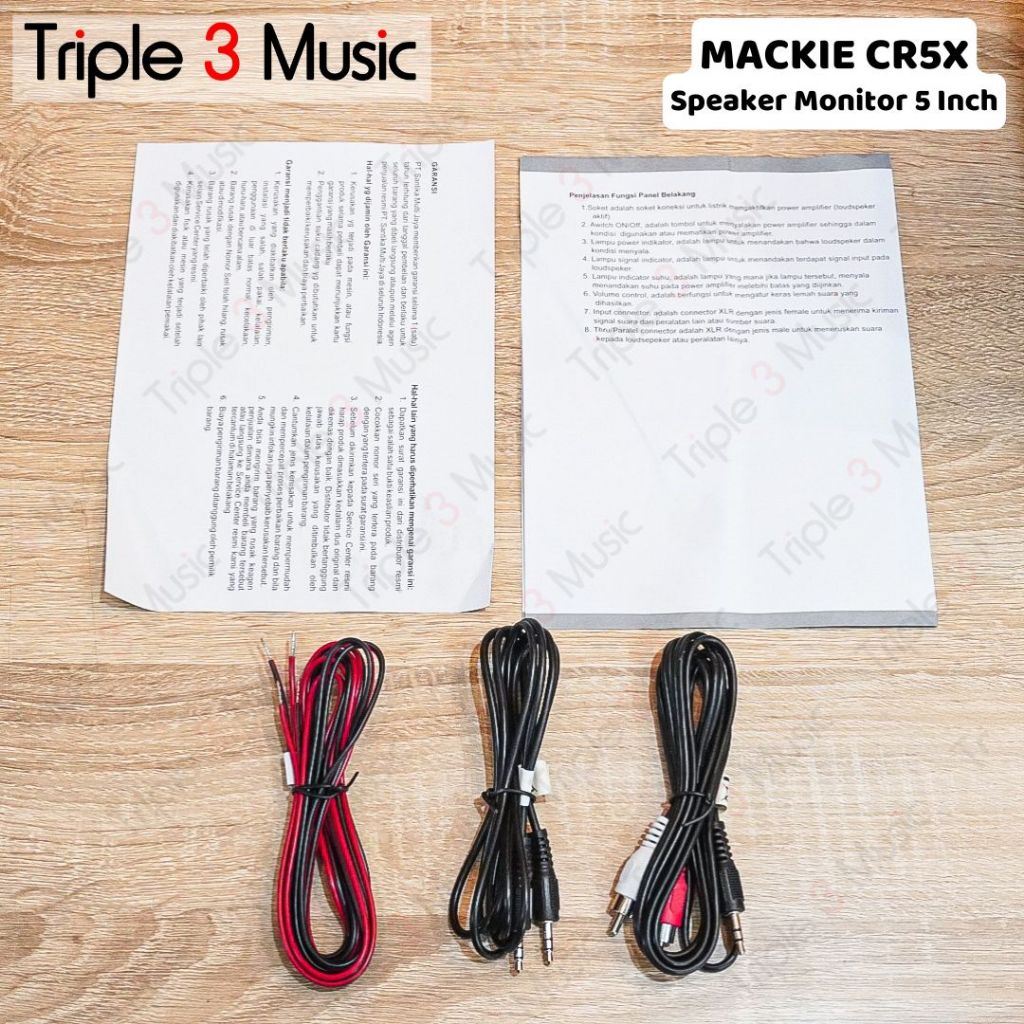 MACKIE CR5X CR5-X PAIR 5 inch 5" Speaker Recording Monitor flat