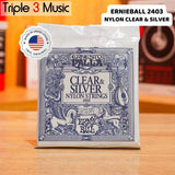Ernieball 2403 ORIGINAL Nylon Clear and Silver Senar gitar nylon