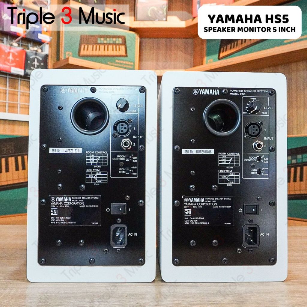 YAMAHA HS5 HS 5 Studio Monitor Speaker Flat Triple3music Bandung