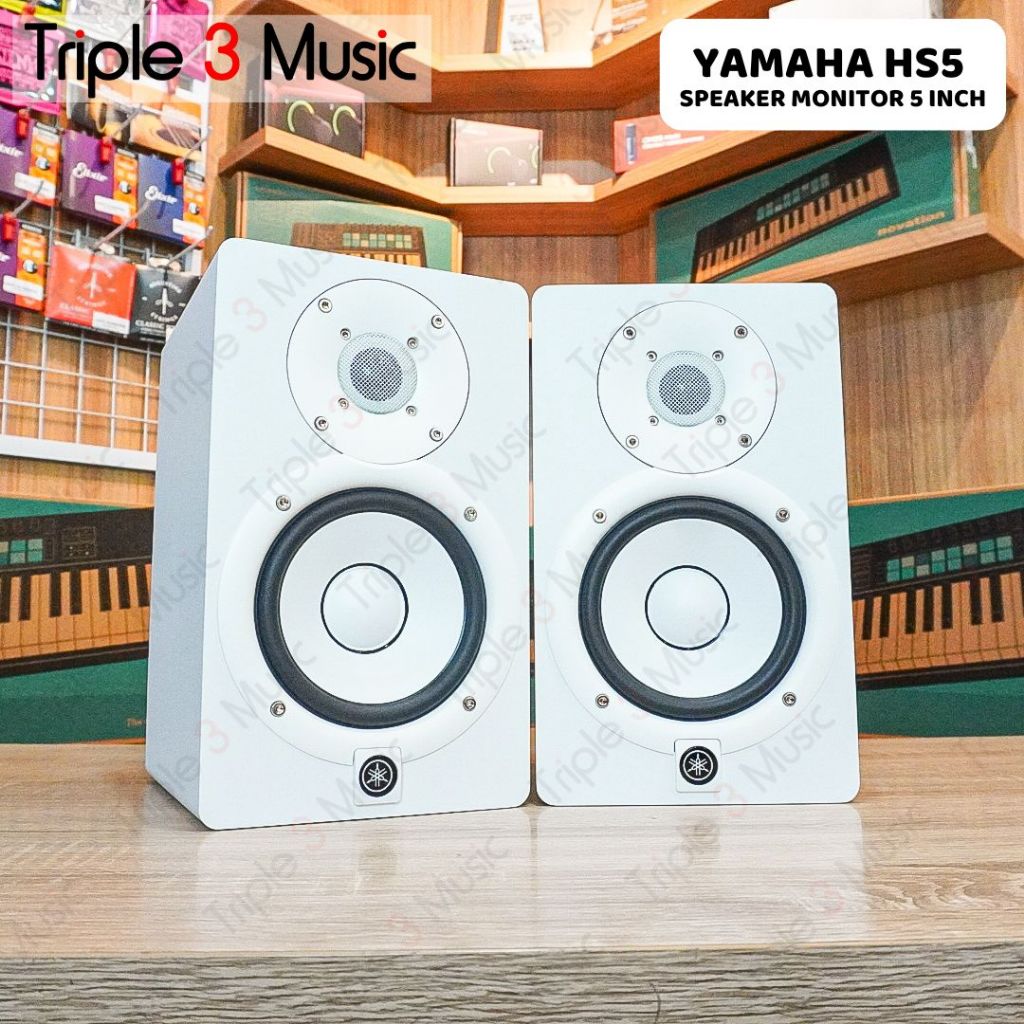 YAMAHA HS5 HS 5 Studio Monitor Speaker Flat Triple3music Bandung