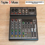 Recording Tech Elegant 4 Elegant4 Mixer audio usb Live Streaming