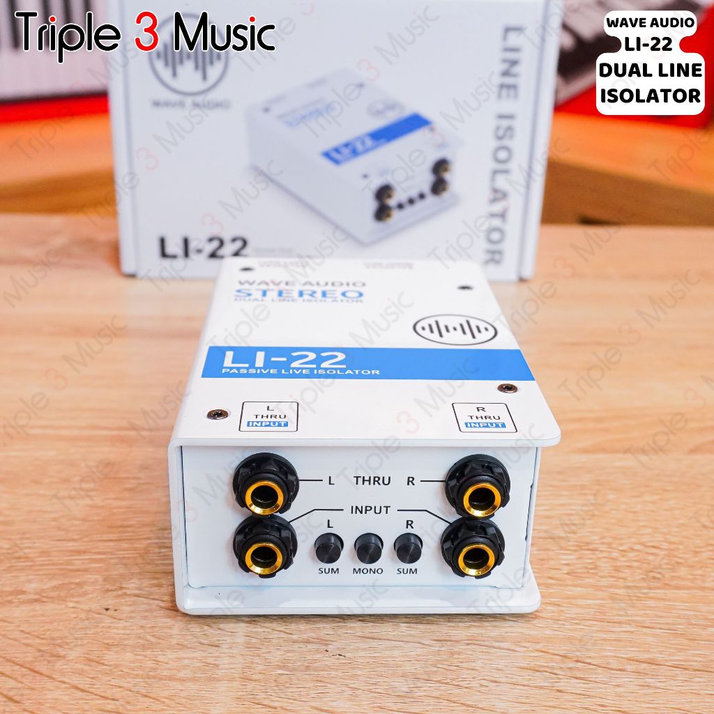 WAVE LI22 LI 22 LI-22 LINE ISOLATOR 2 channel Stereo