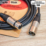Stagg SMC3 SMC 3 Kabel 3m Microphone XLR MALE to Female