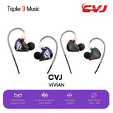 CVJ Vivian IEM 10mm Dynamic Driver In Ear Monitor Earphone With Detachable Jack Audio