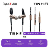 TIN HiFi C0 PU + Titanium Diaphragm Driver In Ear Monitor Earphone