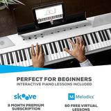 Alesis RECITAL WHITE – 88 Key Digital Piano with Full Sized Keys