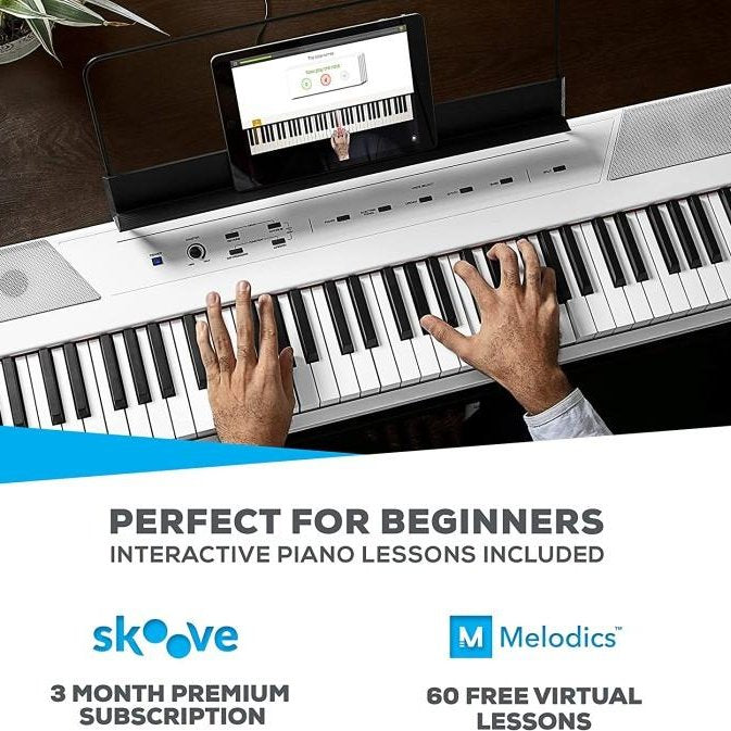 Alesis RECITAL WHITE – 88 Key Digital Piano with Full Sized Keys