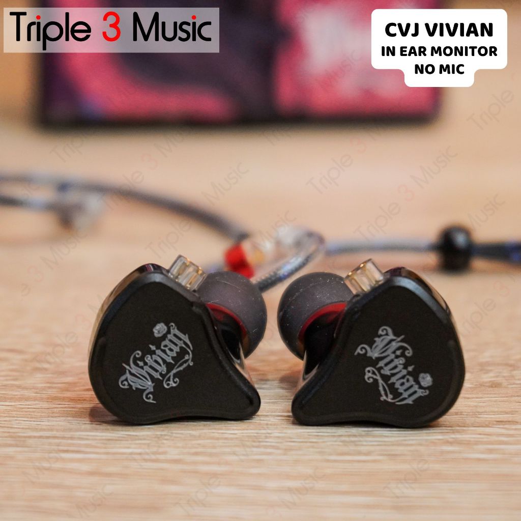 CVJ Vivian IEM 10mm Dynamic Driver In Ear Monitor Earphone With Detachable Jack Audio