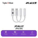 JCALLY JM12 KTO2H20 Portable Dongle Adapter USB DAC / AMP