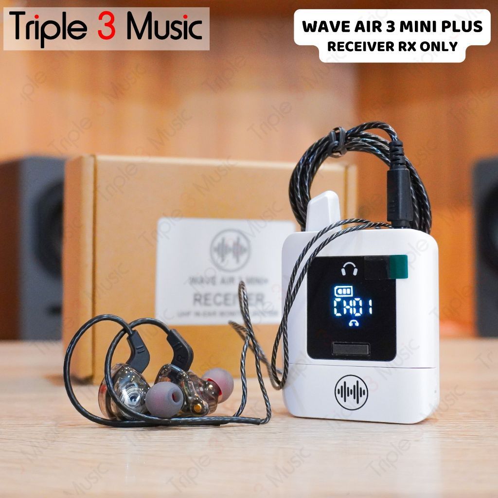 Wave Air 3 Mini+ Portable Stereo Wireless In-Ear Monitor - Receiver Only RX Only