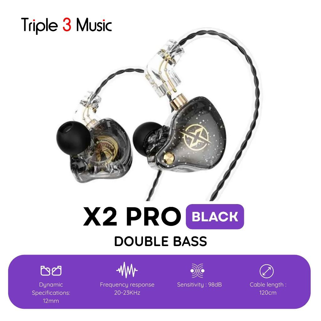 IEM X2PRO X2 PRO Double Bass In Ear Monitor IEM Panggung