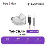 Tanchjim Bunny DMT4 Ultra Dynamic Driver Earphone In Ear Monitor With Microphone