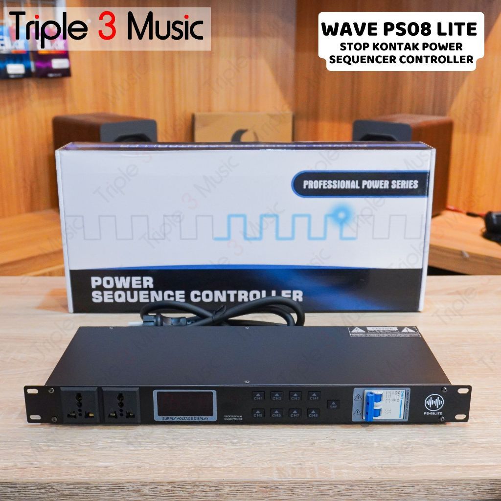 WAVE AUDIO WAVE PS-08 PS08 LITE STOP KONTAK POWER SEQUENCER CONTROLLER