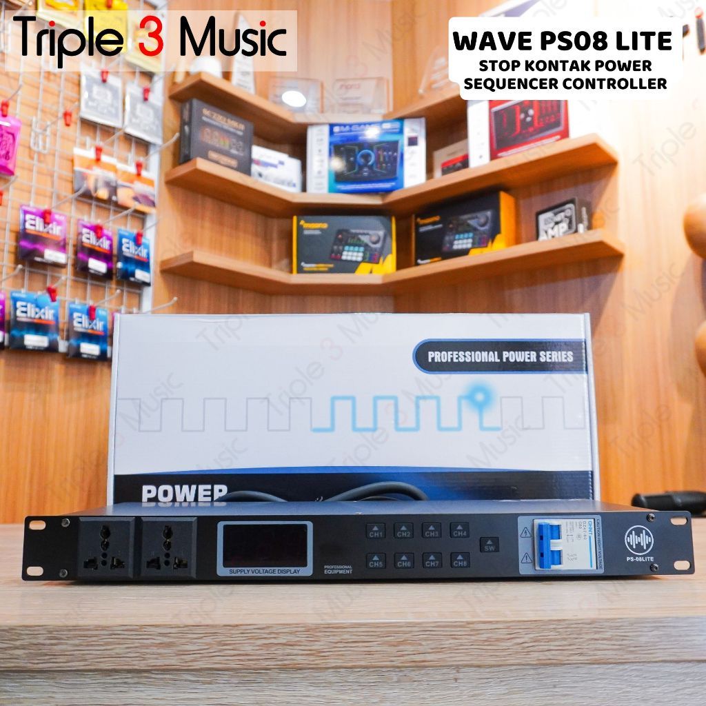 WAVE AUDIO WAVE PS-08 PS08 LITE STOP KONTAK POWER SEQUENCER CONTROLLER