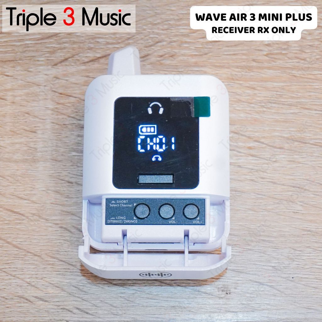 Wave Air 3 Mini+ Portable Stereo Wireless In-Ear Monitor - Receiver Only RX Only