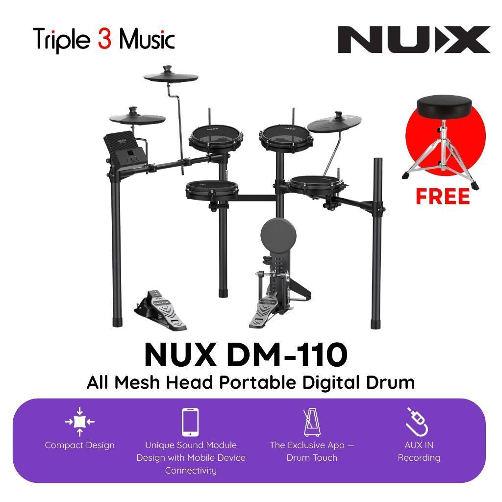 NUX  DM110 Drum elektrik full mesh
