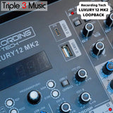 Recording Tech LUXURY 12 MK2 LOOPBACK VERSION 14 Input 3 Aux Usb Mixer audio