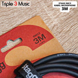 Stagg SMC3 SMC 3 Kabel 3m Microphone XLR MALE to Female