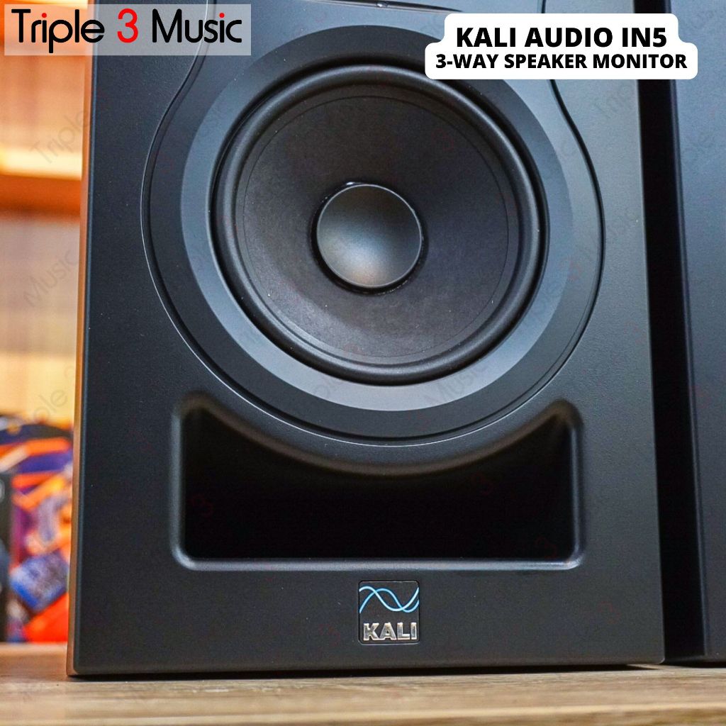Kali Audio IN5 IN-5 IN 5 Monitor Studio Aktif 3-Arah 5" Woofer 160W Power 39Hz-25kHz Respon Frekuensi 115dB SPL Dengan Boundary EQ