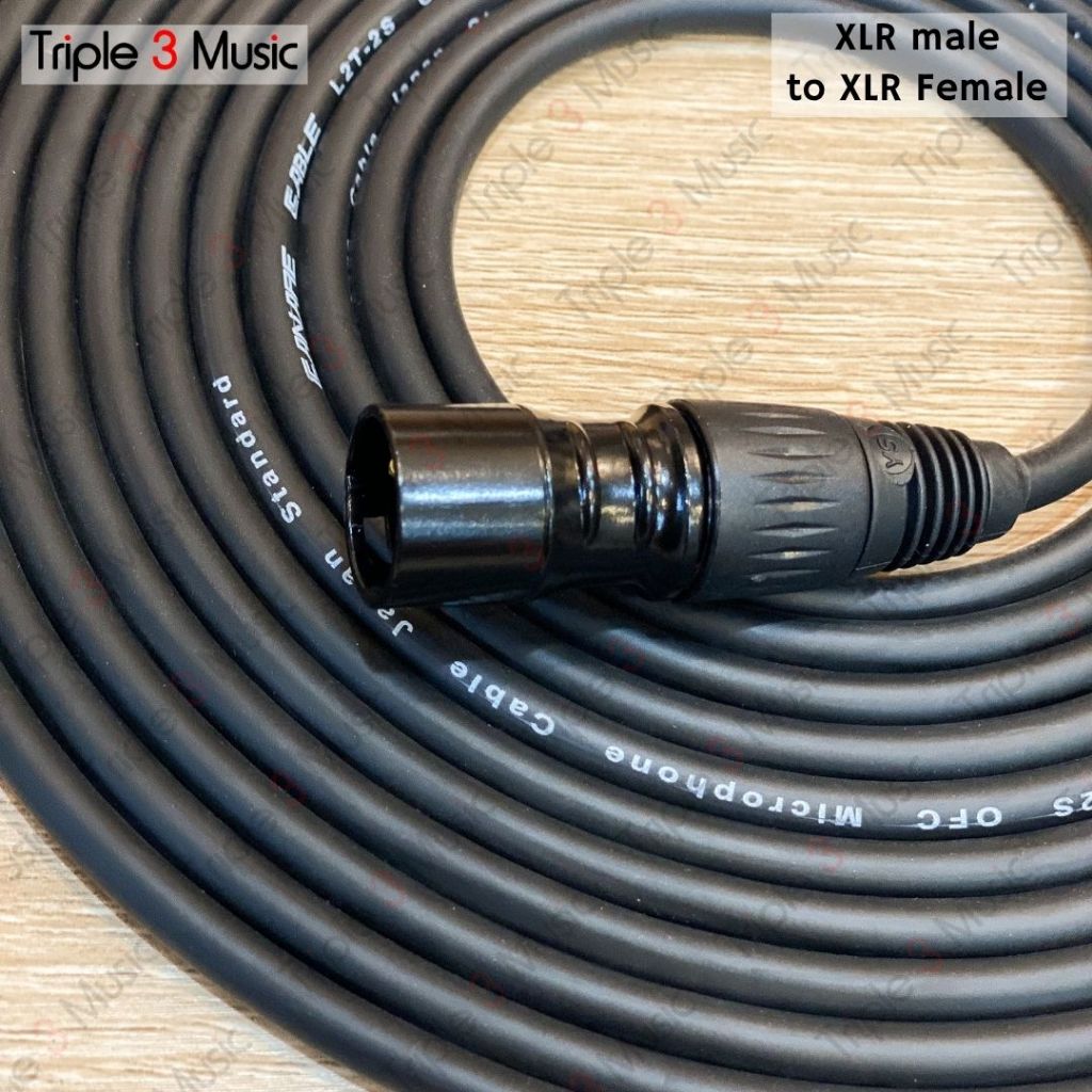 Kabel mic microphone XLR male to XLR fe 5m OFC JAPAN STANDARD