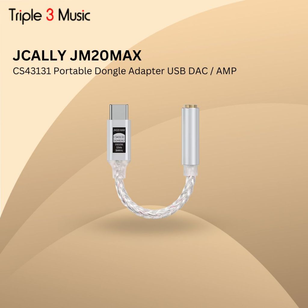 JCALLY JM20MAX / JM20 MAX CS43131 Portable Dongle Adapter USB DAC / AMP