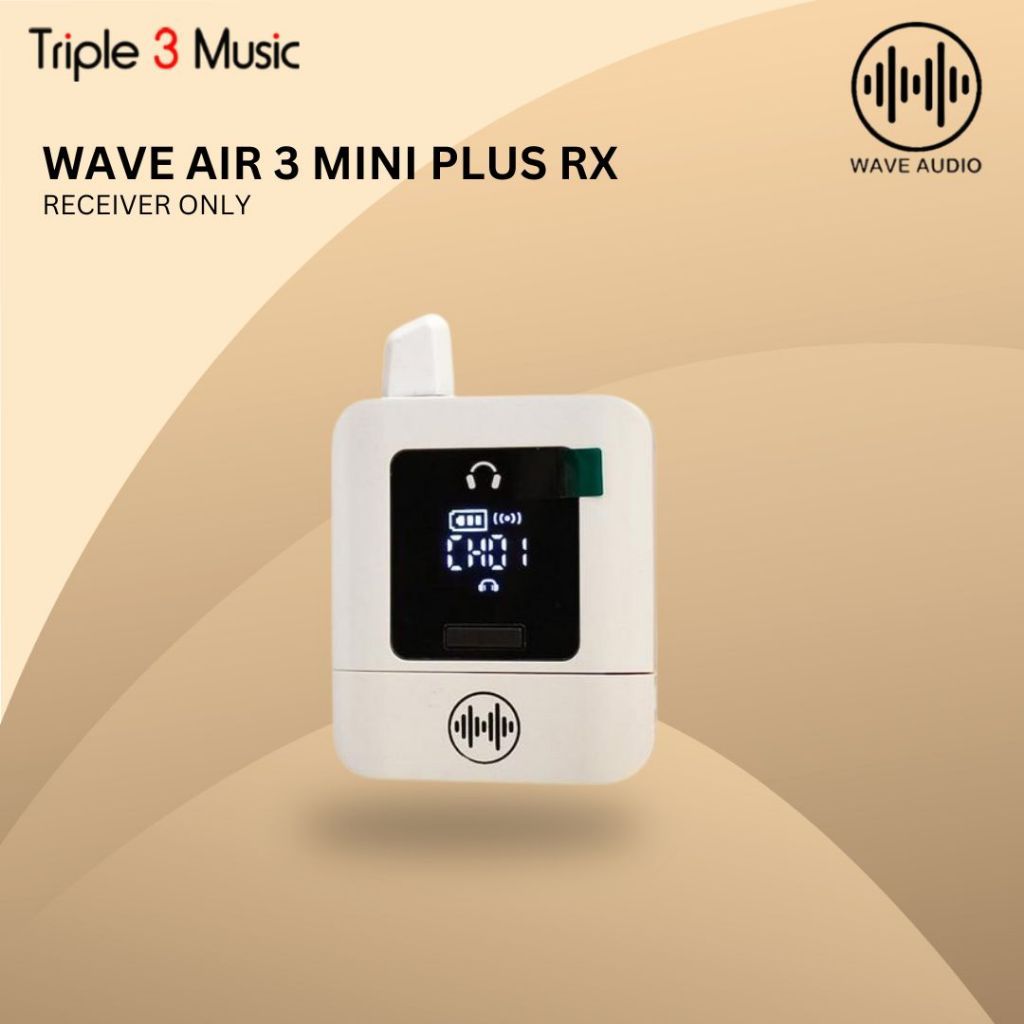 Wave Air 3 Mini+ Portable Stereo Wireless In-Ear Monitor - Receiver Only RX Only