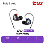 CVJ Vivian IEM 10mm Dynamic Driver In Ear Monitor Earphone With Detachable Jack Audio