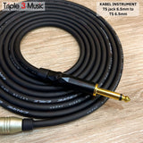Kabel Instrument jack gitar TS to TS L 3m OFC Japan Standard L2T2S