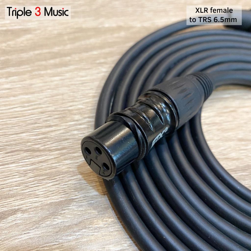 Kabel 2m XLR FEMALE CANON To TRS 6.5 AKAI BALANCE L2T2S OFC Japan standard
