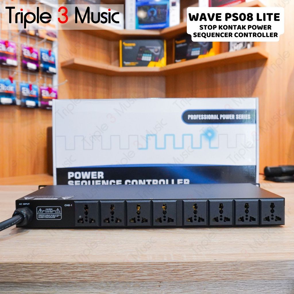 WAVE AUDIO WAVE PS-08 PS08 LITE STOP KONTAK POWER SEQUENCER CONTROLLER