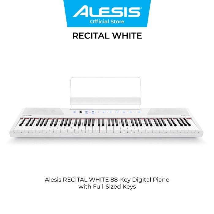 Alesis RECITAL WHITE – 88 Key Digital Piano with Full Sized Keys