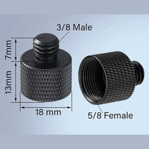 Converter Besi Skrup sekrup Stand Mic besar ke kecil 5/8 ke 3/8