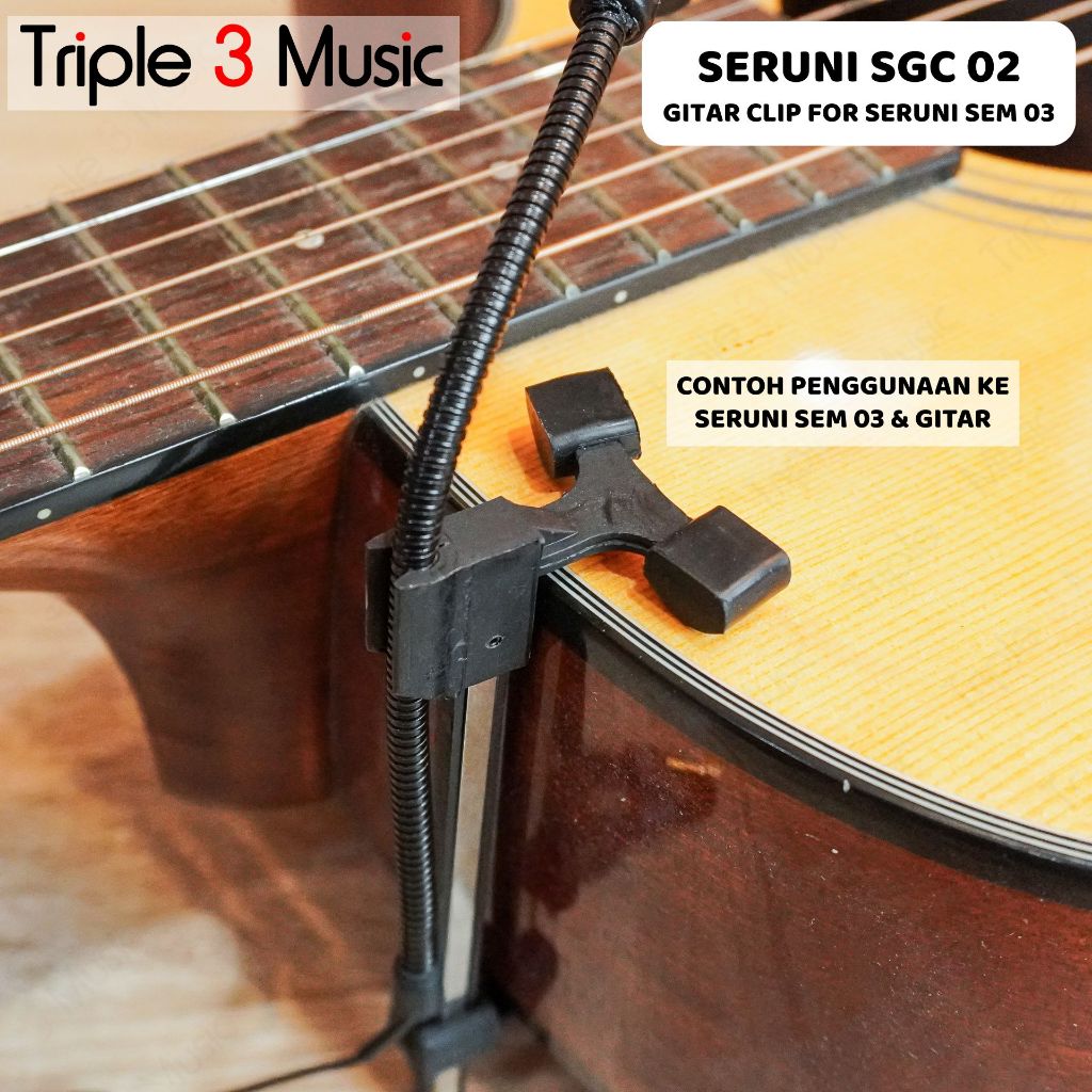 Seruni SEM 03 bundle Gitar clamp SGC 02 mic condenser gitar