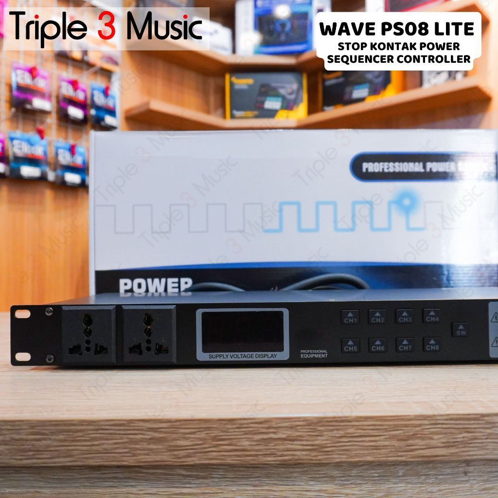 WAVE AUDIO WAVE PS-08 PS08 LITE STOP KONTAK POWER SEQUENCER CONTROLLER