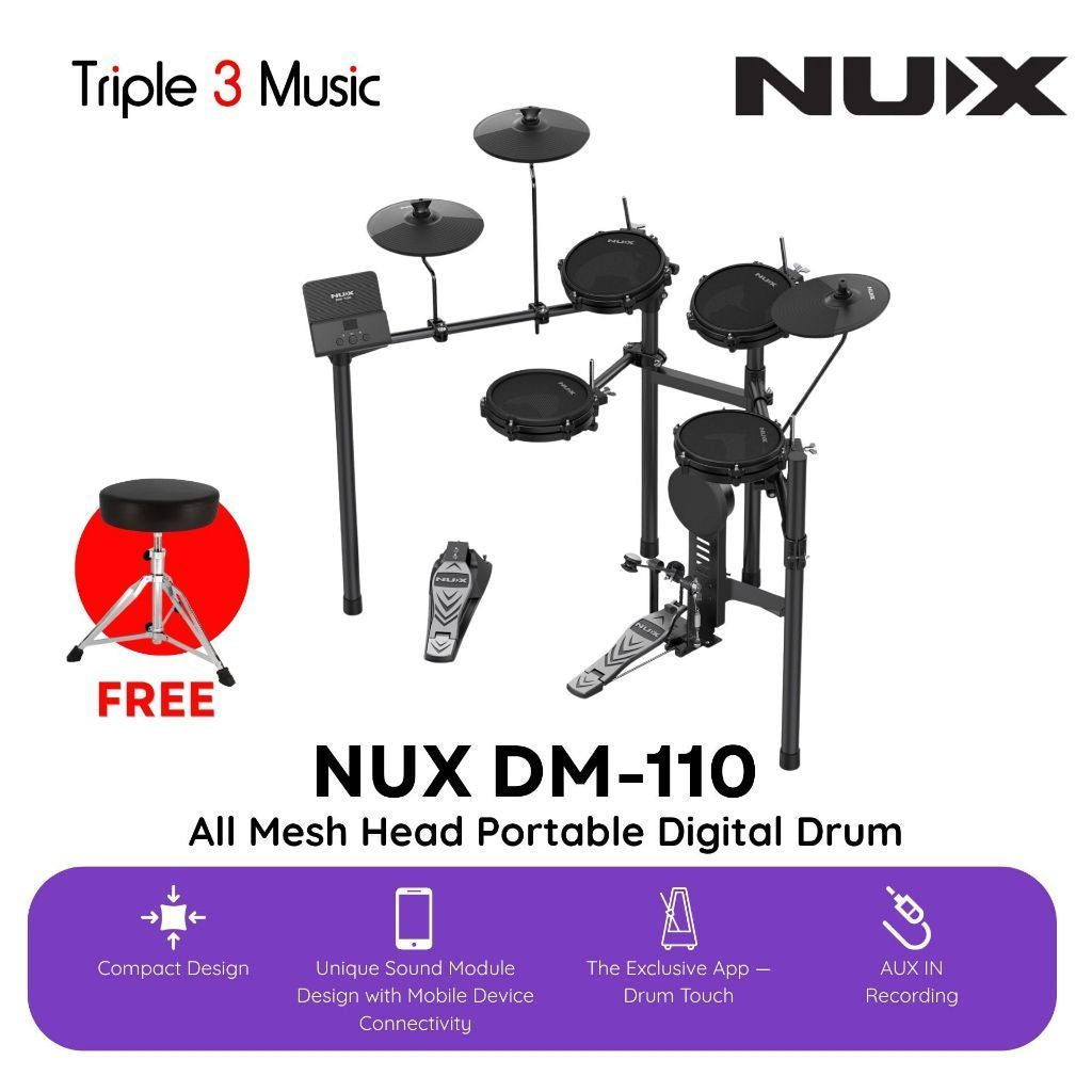 NUX  DM110 Drum elektrik full mesh