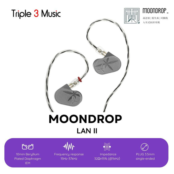 Moondrop LAN 2 / II REF POP 10mm Dynamic Driver In Ear Monitor Earphone IEM