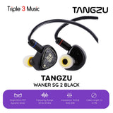Tangzu Waner 2 / Waner S.G 2 Black Hitam In Ear Monitor IEM