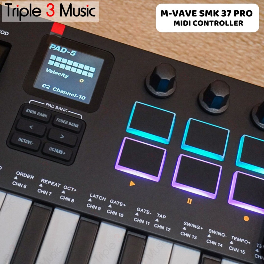 M-Vave SMK 37 Pro SMK37 PRO 37 Keys Midi Keyboard USB Midi Controller