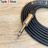 Kabel OFC XLR Male To Akai TS Mono kabel soundcard ke speaker